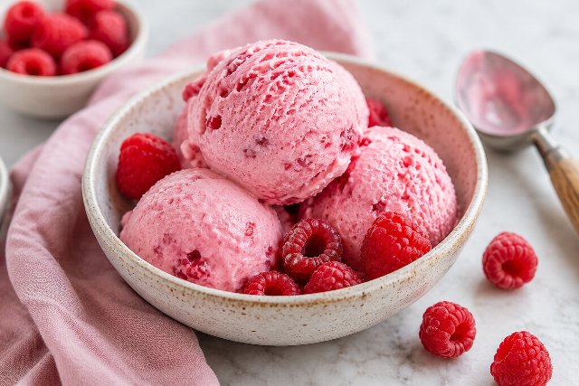 Raspberry Ice cream